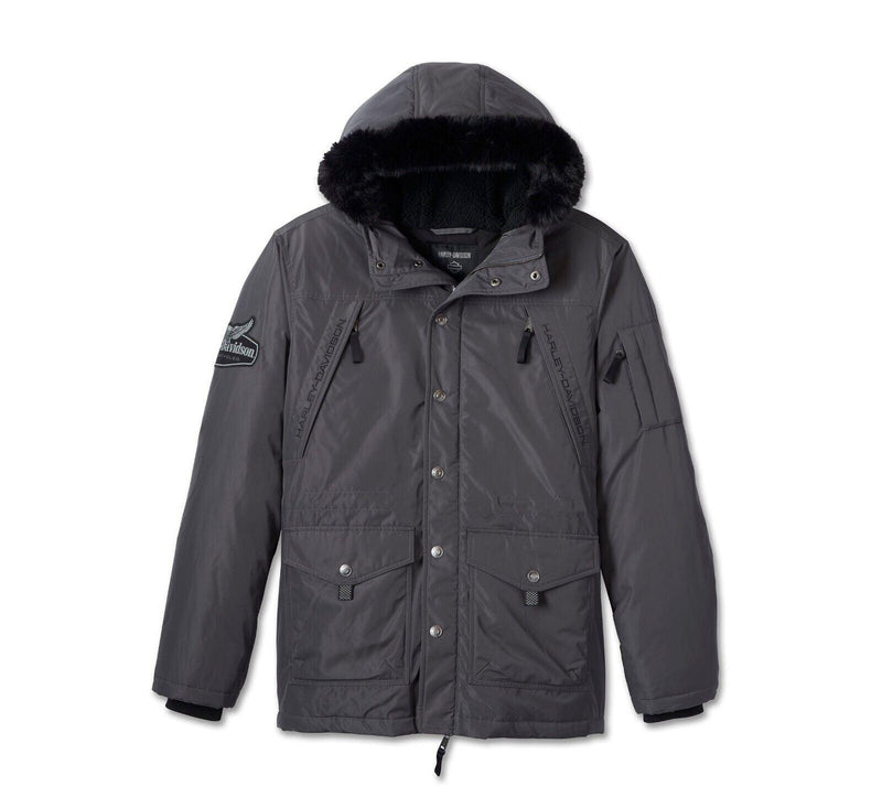 Harley Davidson Men's Juneau Parka - Blackened Pearl