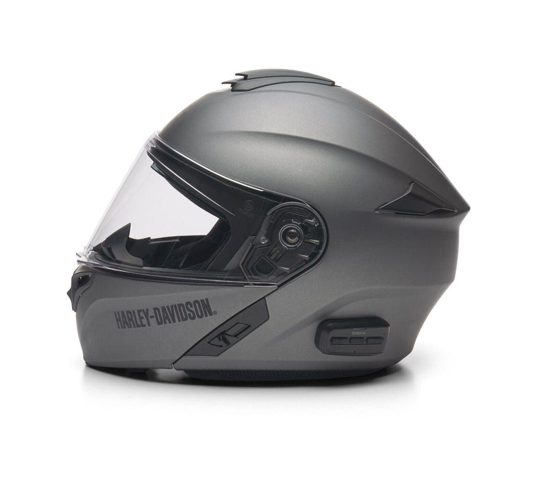 Harley Davidson Outrush R Modular Bluetooth Helmet - Matte Silver