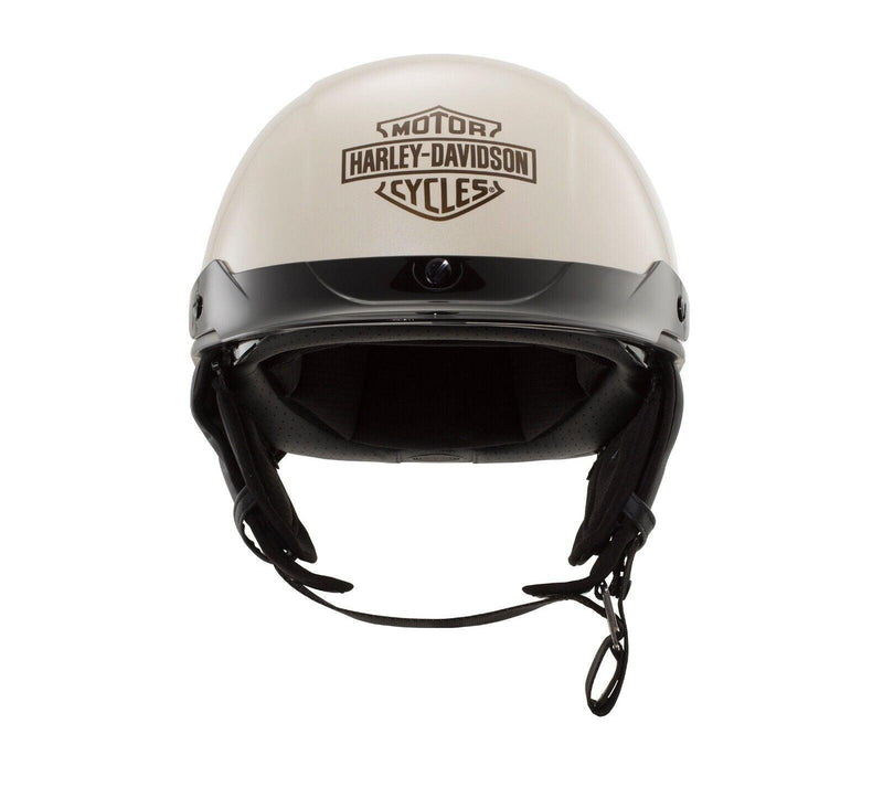 Harley Davidson Busby Ultra-Light Sun Shield J03 1/2 Helmet - White Sand Pearl G