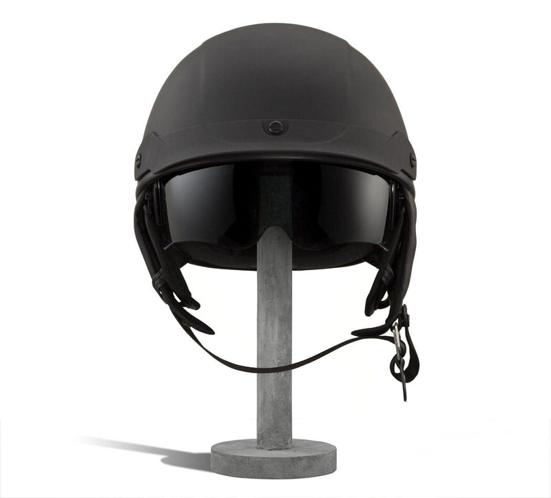 Harley Davidson Lucid Ultra-Light Sun Shield J03 Half Helmet - Matte Black