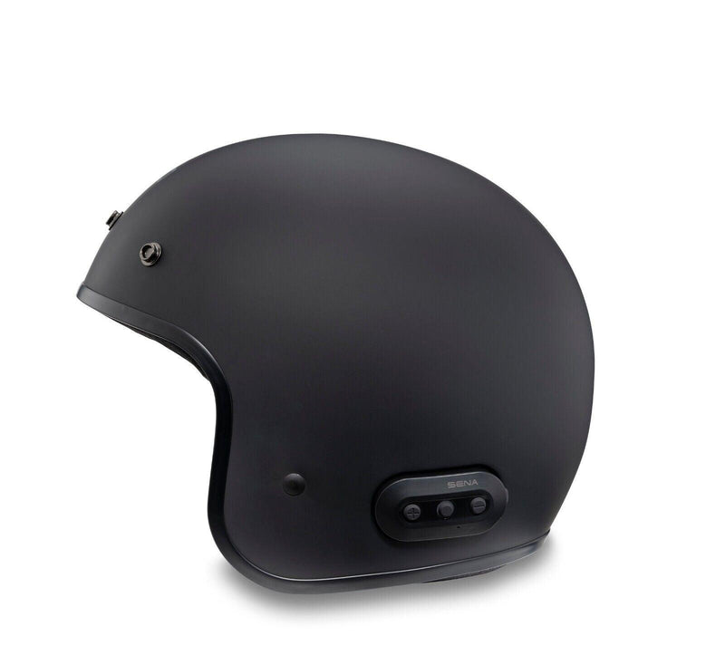 Harley Davidson Fury N04 Bluetooth 3/4 Helmet - Matte Black