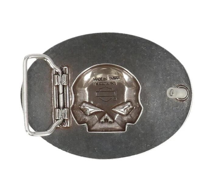 Harley-Davidson Immunity Skull Buckle Nickel