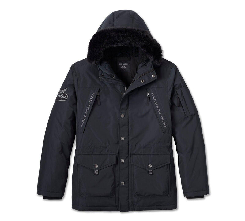 Harley Davidson Men's Juneau Parka - Black Beauty