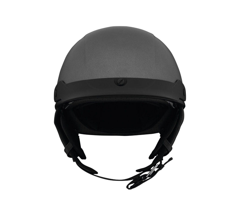 Harley Davidson Lucid Ultra-Light Sun Shield J03 1/2 Helmet - Matte Black Silver