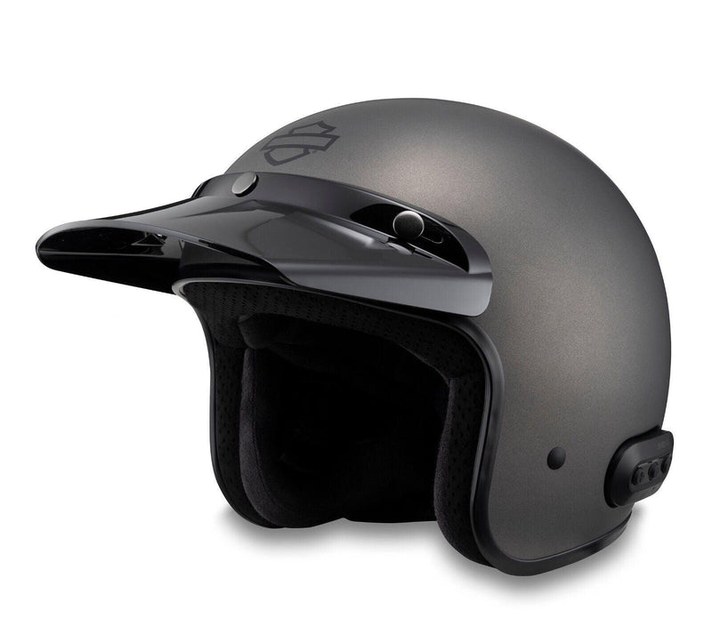 Harley Davidson Fury N04 Bluetooth 3/4 Helmet - Matte Silver