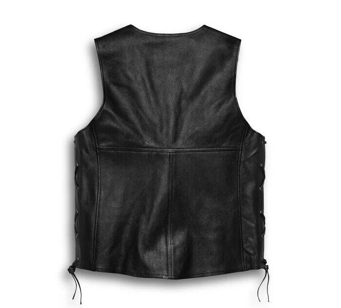 Harley Davidson Men's Tradition II Leather Vest