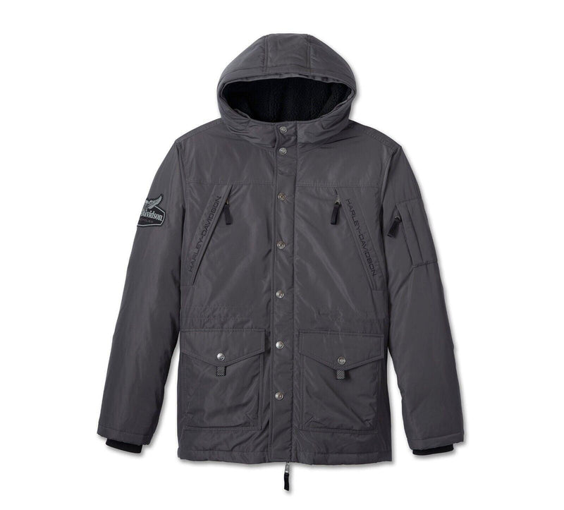 Harley Davidson Men's Juneau Parka - Blackened Pearl