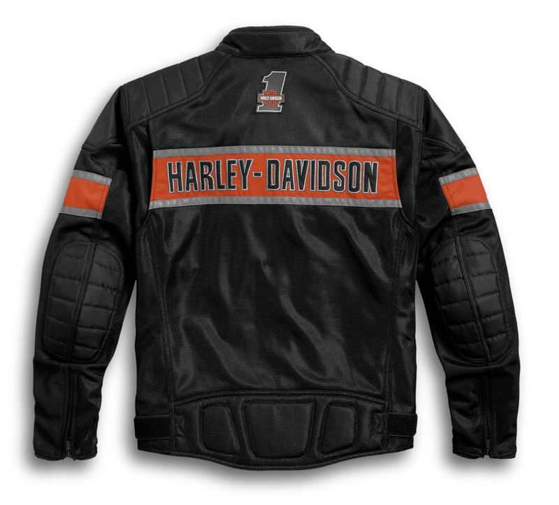 Harley Davidson Men's Trenton Mesh Riding Jacket Motorcycle Mesh Fabric Jacket