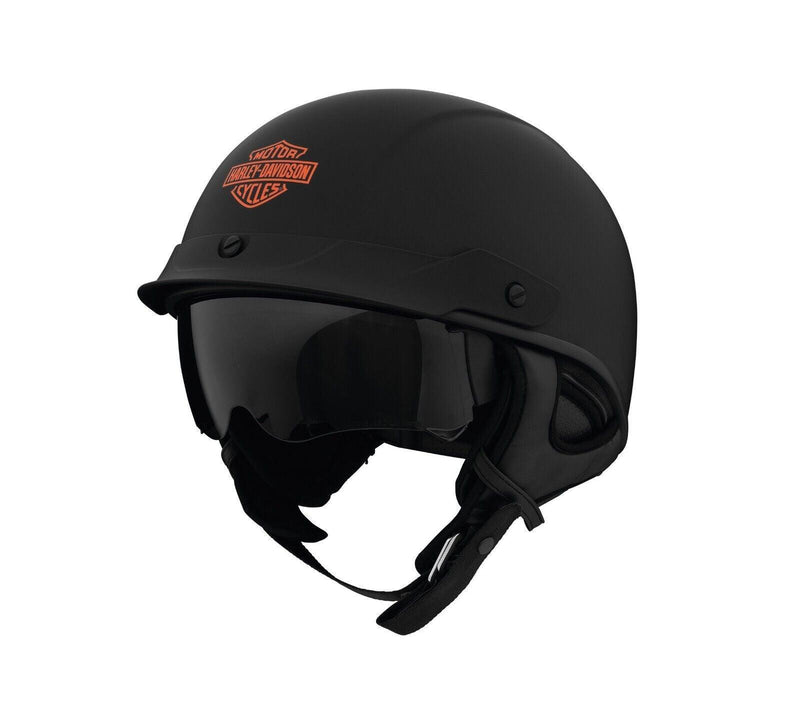 Harley Davidson Busby Ultra-Light Sun Shield J03 1/2 Helmet - Matte Black