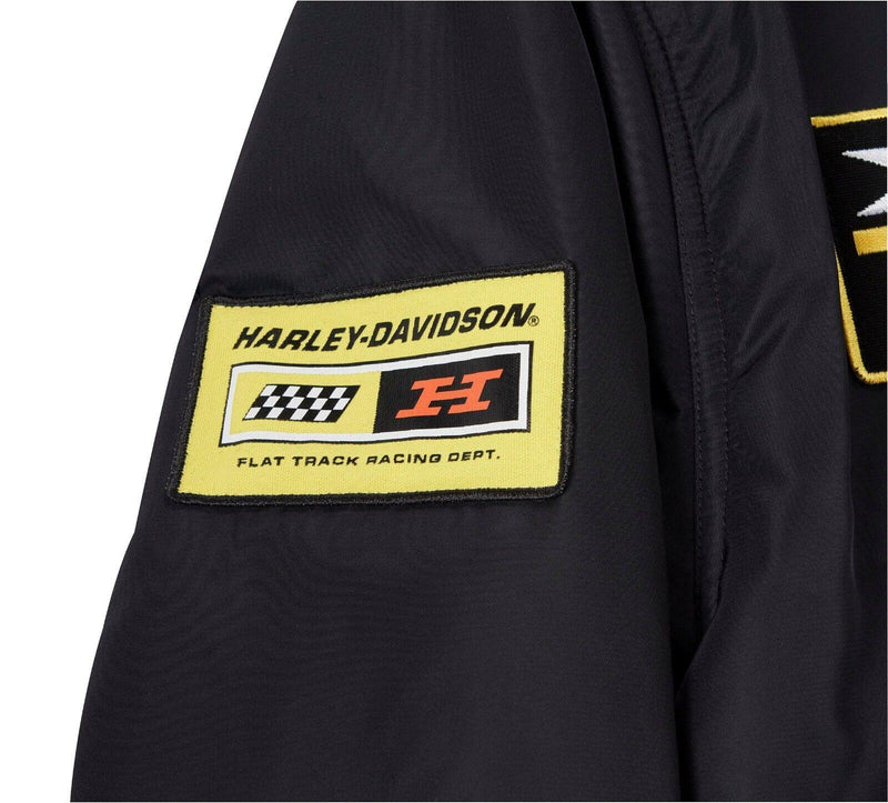 Harley Davidson Men's At the Crank Bomber Jacket - Harley Black