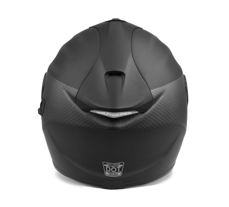 Harley Davidson Men's H-D Brawler Carbon Fiber X09 Full Face with Sun Shield Hel