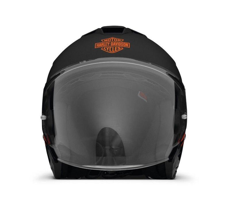 Harley Davidson Maywood II Sun Shield H33 3/4 Helmet - Gloss Black/Matte Black