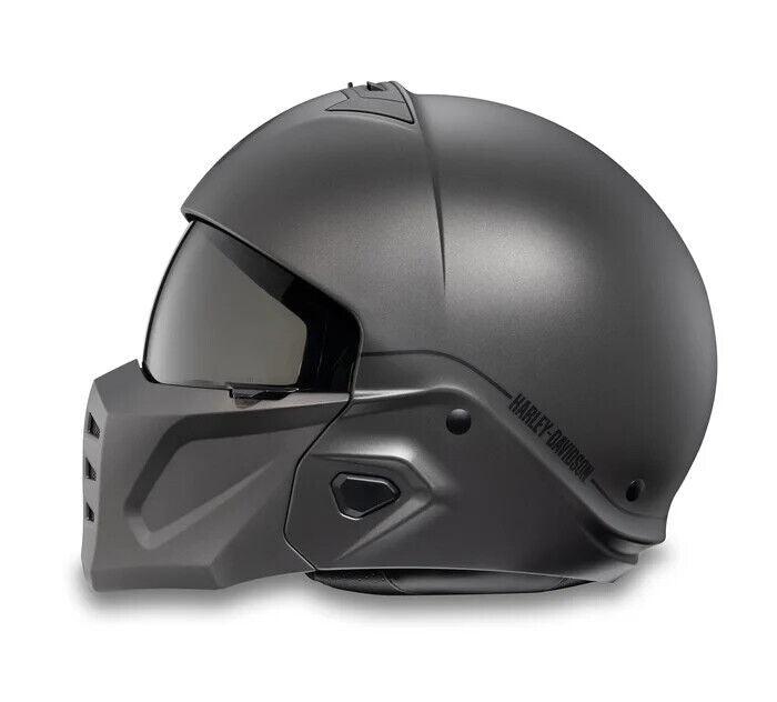 Harley Davidson Helmet Pilot II 2-in 1 NEW Color Matte Dark Grey