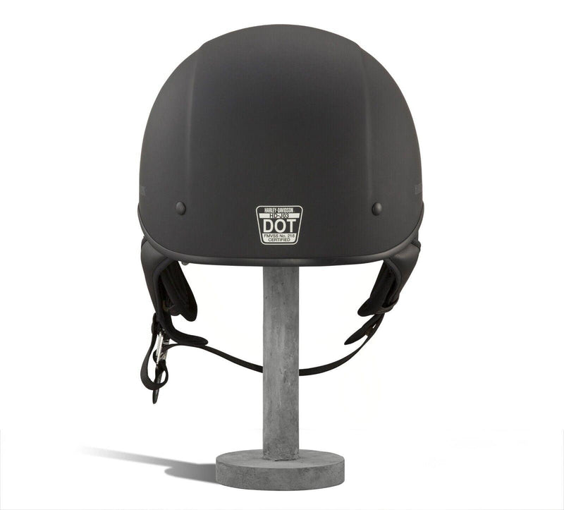 Harley Davidson Lucid Ultra-Light Sun Shield J03 Half Helmet - Matte Black