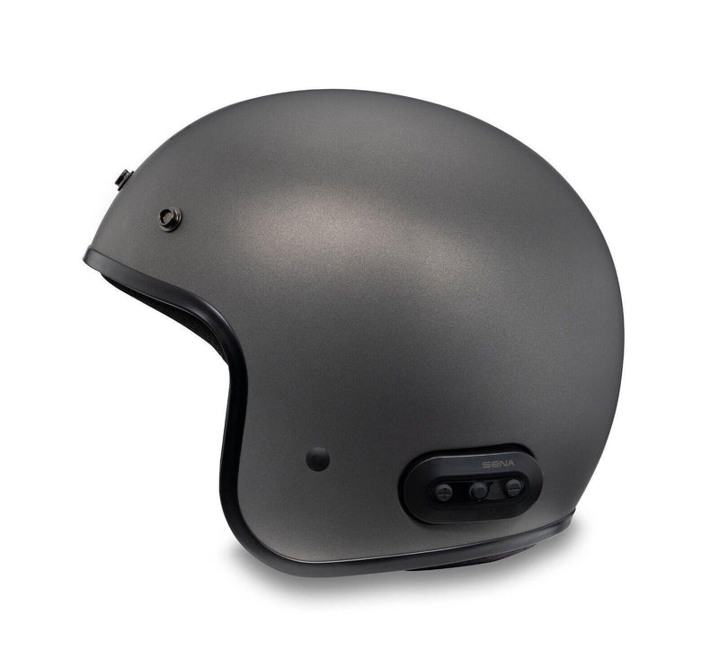 Harley Davidson Fury N04 Bluetooth 3/4 Helmet - Matte Silver