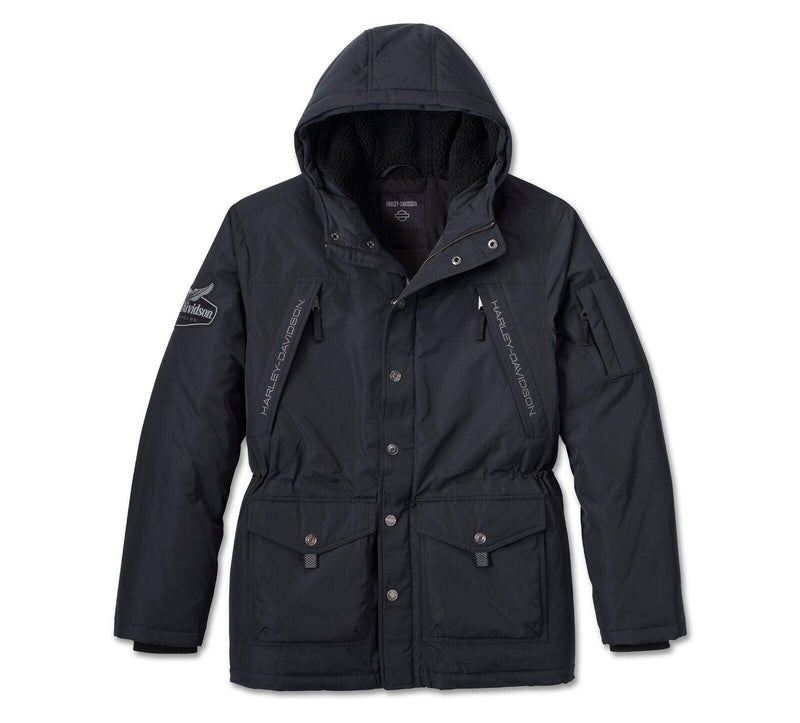 Harley Davidson Men's Juneau Parka - Black Beauty