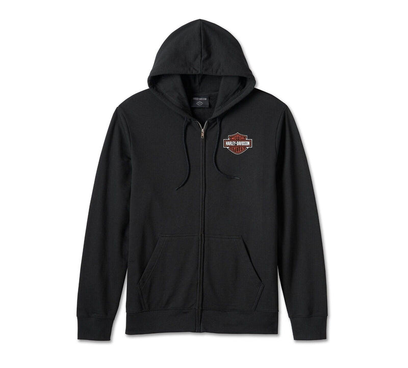 Harley Davidson Men's Bar & Shield Zip-Up Hoodie