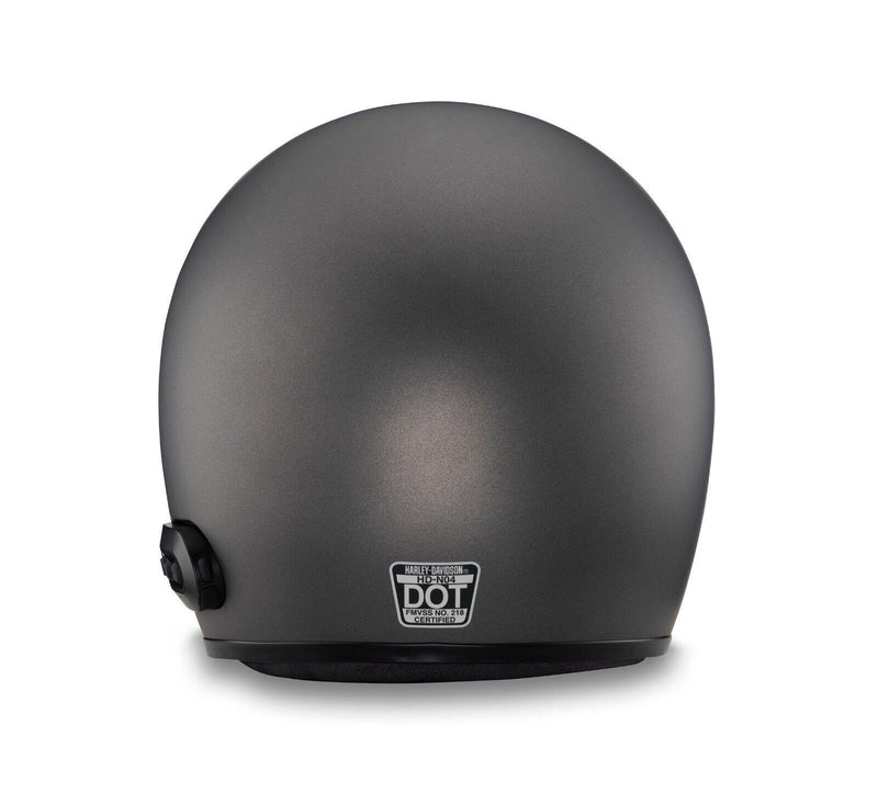 Harley Davidson Fury N04 Bluetooth 3/4 Helmet - Matte Silver