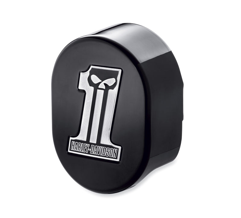 Dark Custom Logo Horn Cover - Gloss Black