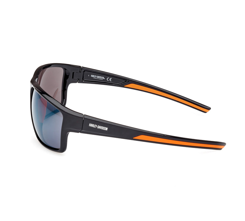 Deep Rectangle Lifestyle Sunglasses - Shiny Black