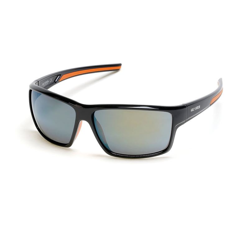Deep Rectangle Lifestyle Sunglasses - Shiny Black